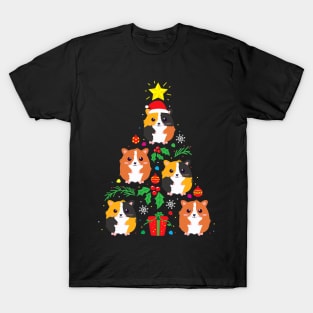 Funny Guinea Pig Lover Christmas Tree T-Shirt